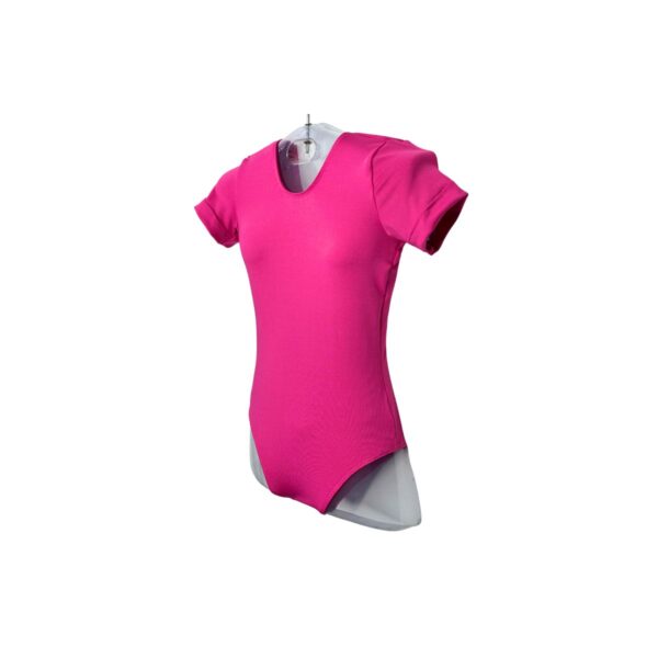 Ballet collant manga curta suplex