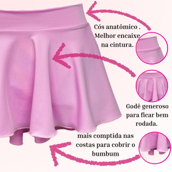 Saia Ballet Infantil Adulto Suplex
