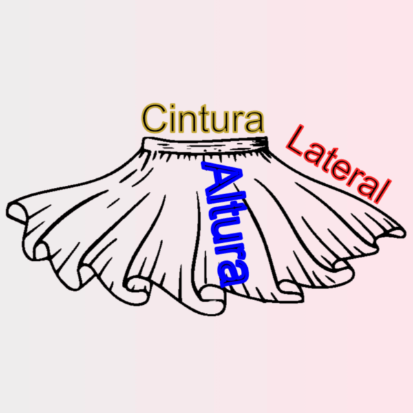 Saia Ballet Infantil Adulto Suplex